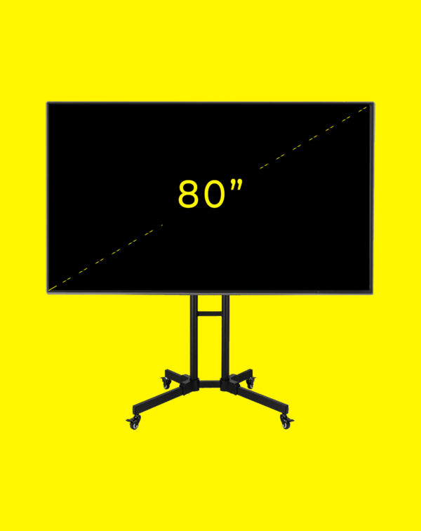 Additional 80” Monitor